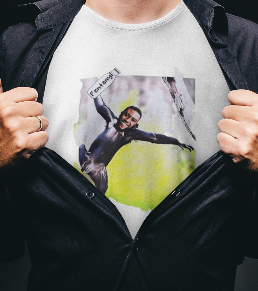 Chadwick Boseman Fentanyl Monkey T-Shirt