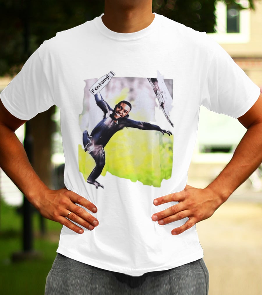 Chadwick Boseman Fentanyl Monkey T-Shirt