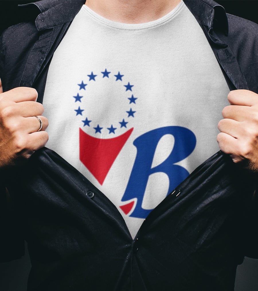 Chinatown Market Store Let Brotherly Love Philadelphia B Icon Circle Stars T-Shirt