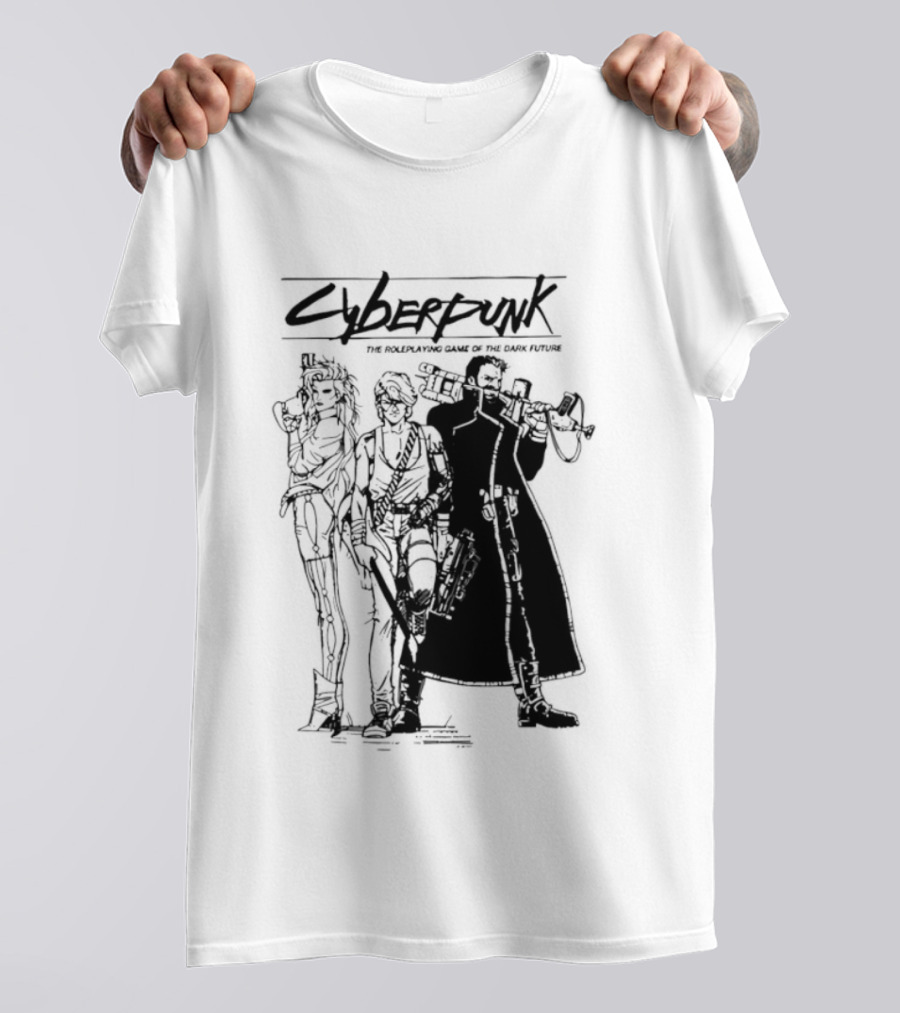 Cyberpunk The Roleplaying Game Of The Dark Future Silhouette Art Characters T-Shirt