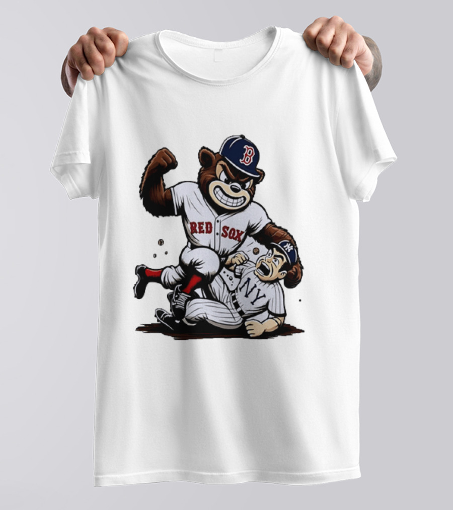 Red Sox Bear Vs NY Yankees Rivalry Showdown T-Shirt
