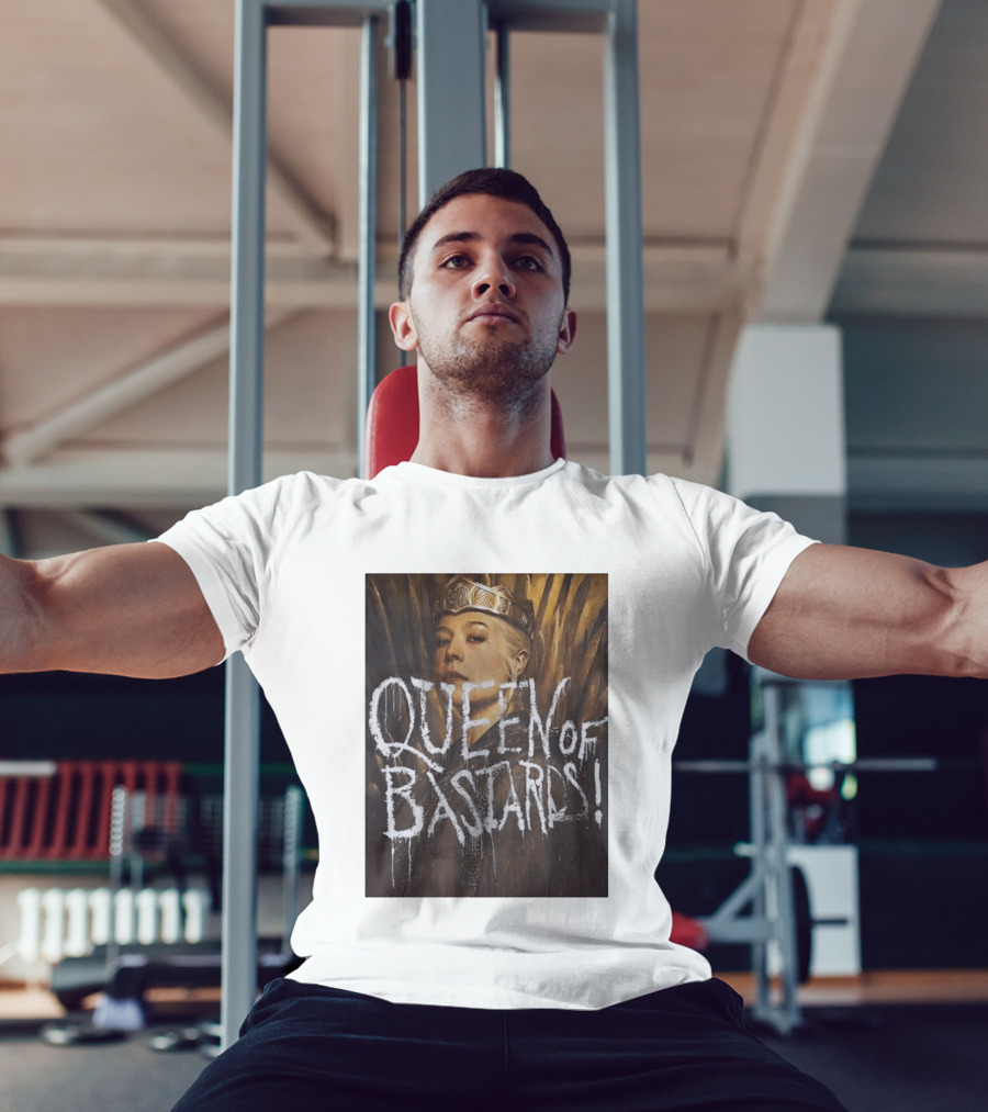 Rhaenyra Targaryen Queen Of Bastards House Of The Dragon Iron Throne Crown T-Shirt