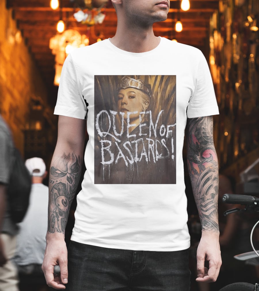 Rhaenyra Targaryen Queen Of Bastards House Of The Dragon Iron Throne Crown T-Shirt