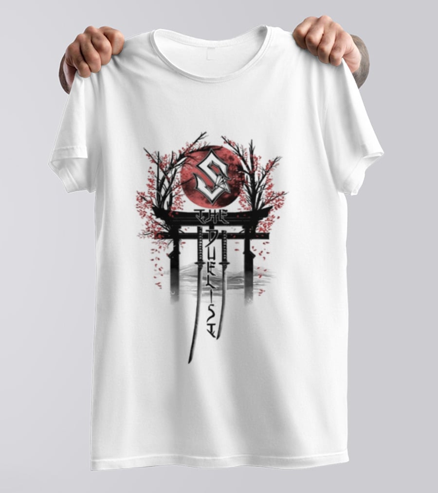 Sabaton Store Signed The Duelist S Symbol Red Circle Blossom T-Shirt