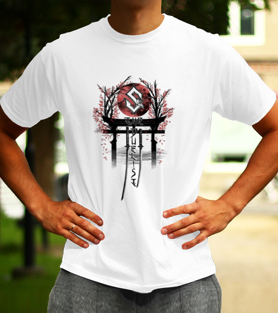 Sabaton Store Signed The Duelist S Symbol Red Circle Blossom T-Shirt