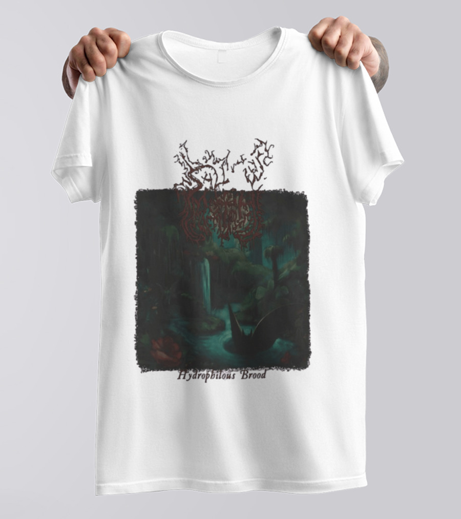 Sallow Hydrophilous Brood Metal Nightmare Forest Scene T-Shirt
