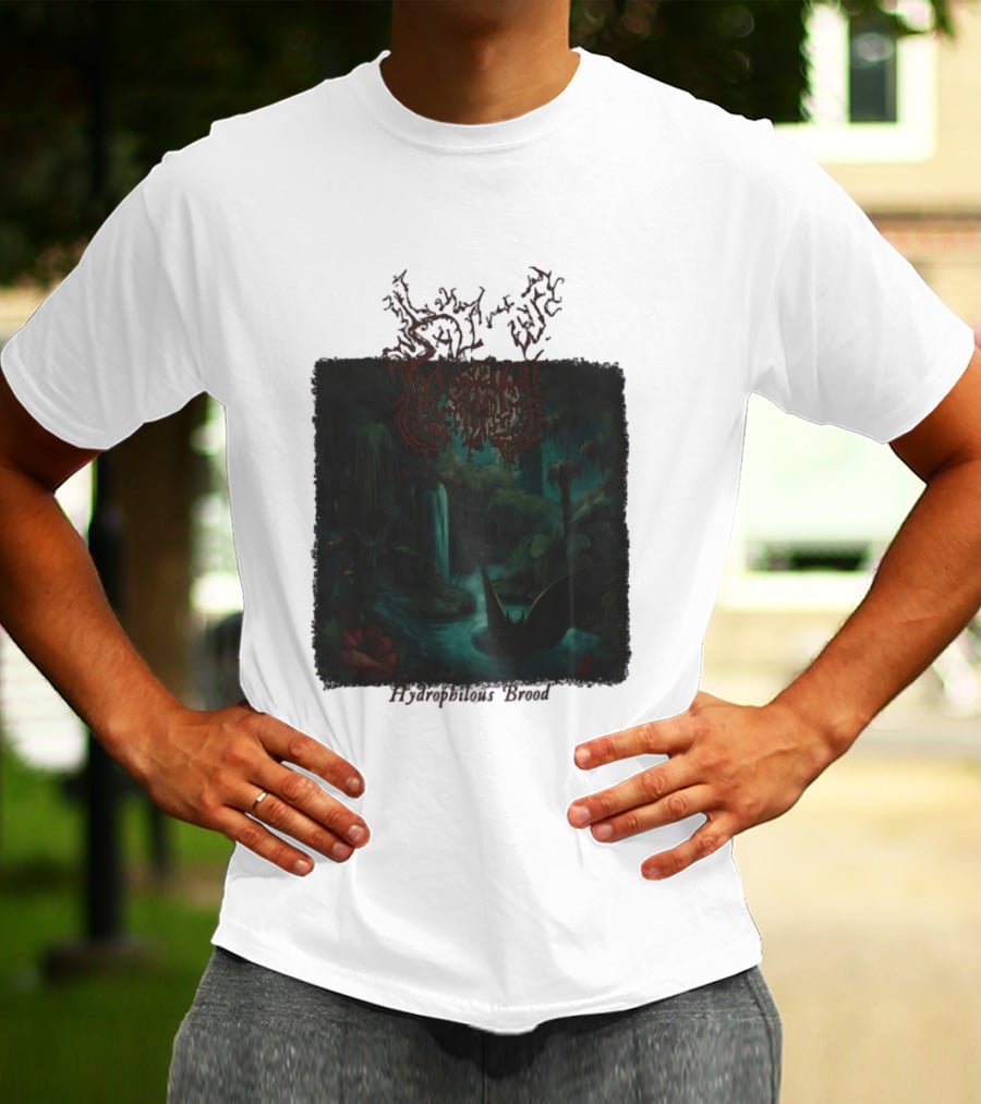 Sallow Hydrophilous Brood Metal Nightmare Forest Scene T-Shirt