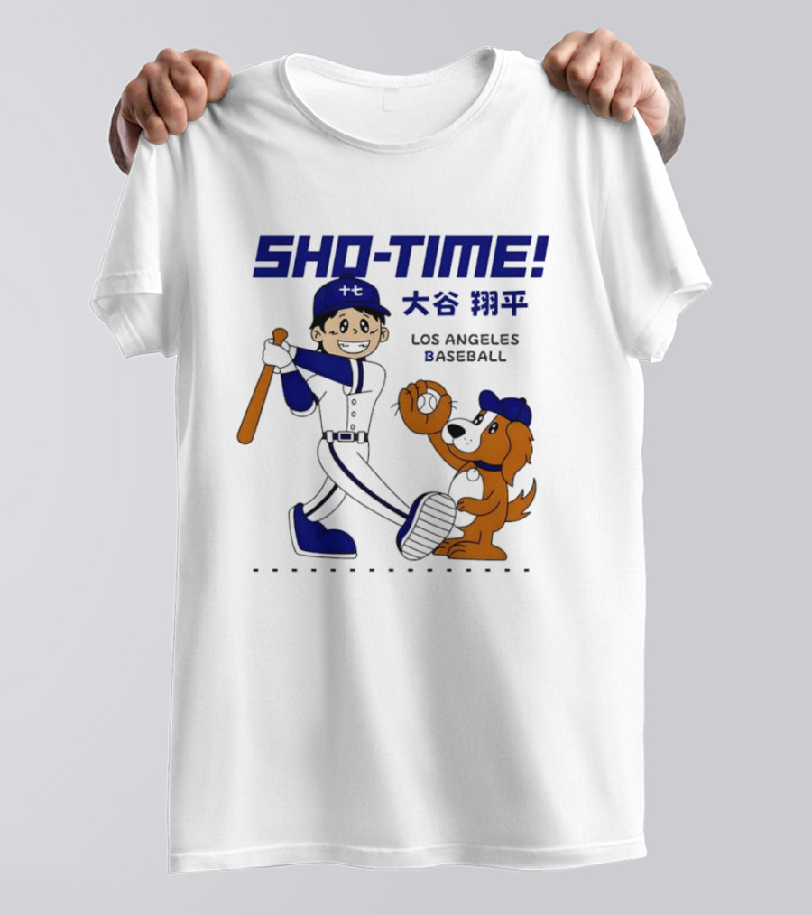 SHO TIME Shohei Ohtani Los Angeles Baseball Anime T-Shirt