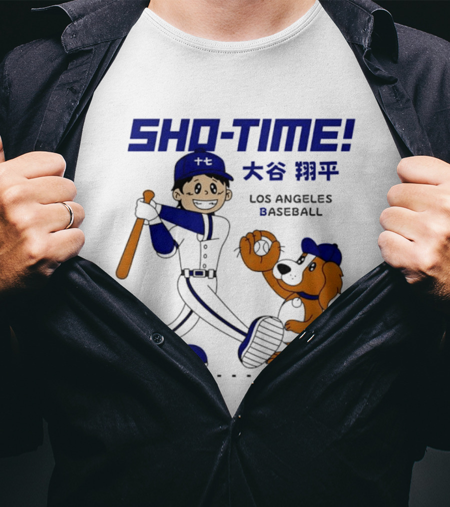 SHO TIME Shohei Ohtani Los Angeles Baseball Anime T-Shirt