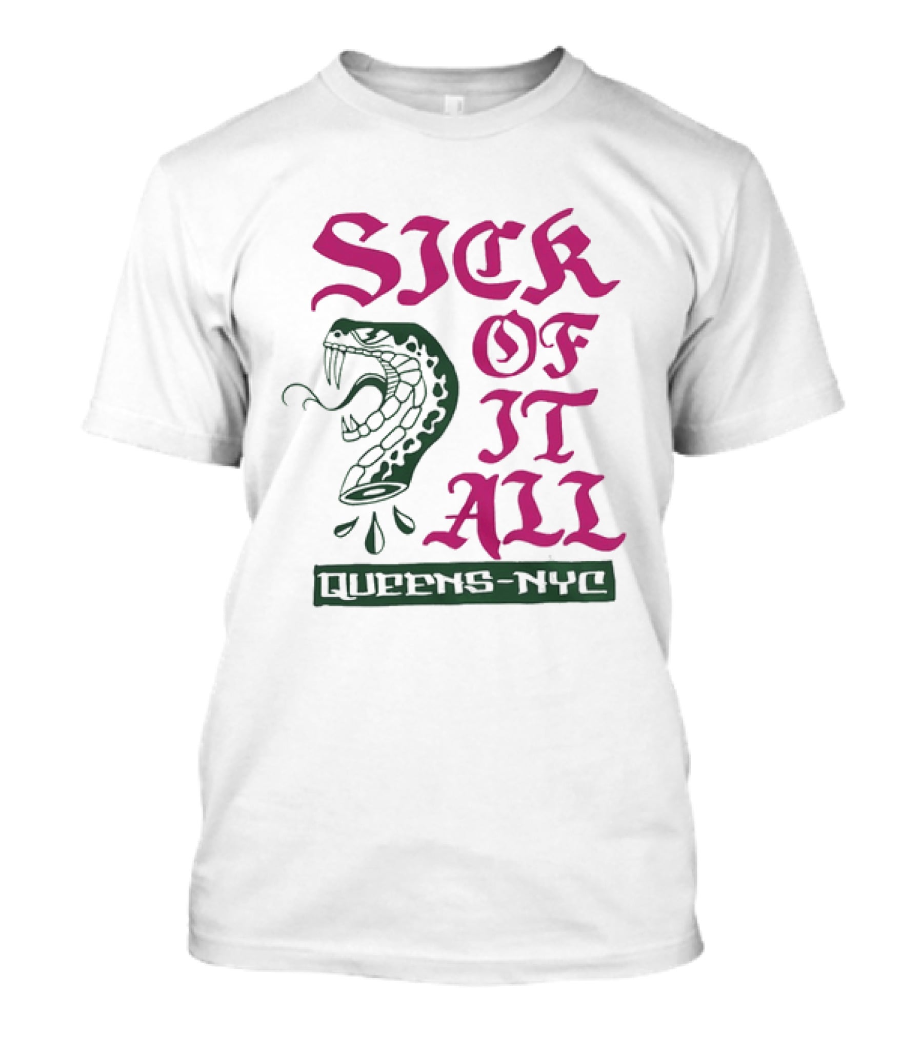 Sick Of It All Snake Queens NYC Hardcore Punk T-Shirt