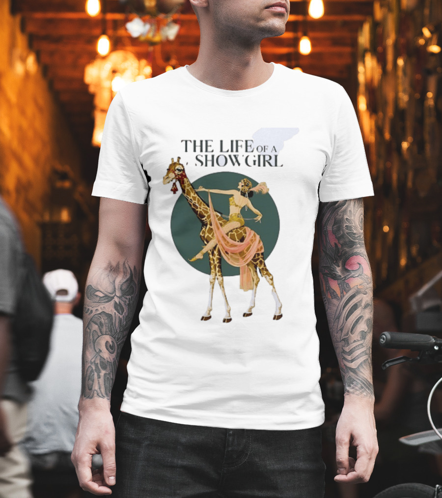 The Life Of A Showgirl With Deco Giraffe Art Deco T-Shirt