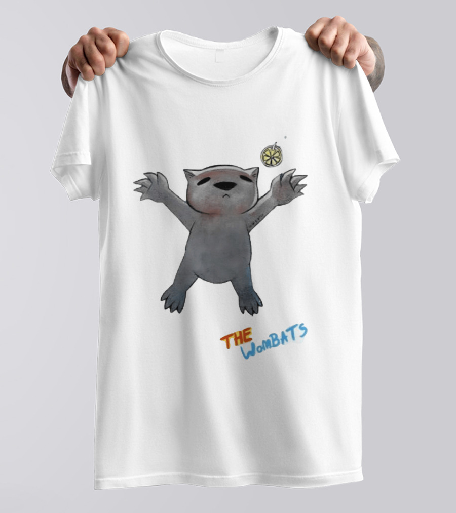 The Wombats Band Reaching For Lemon On Fish Hook T-Shirt