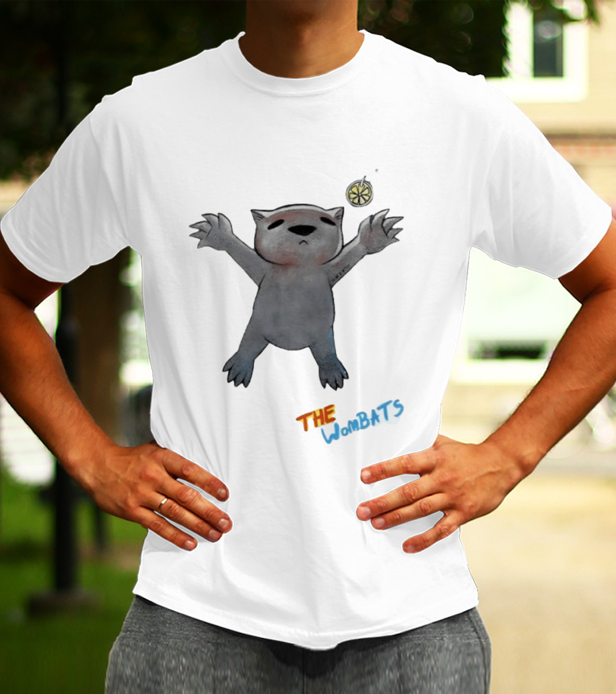The Wombats Band Reaching For Lemon On Fish Hook T-Shirt