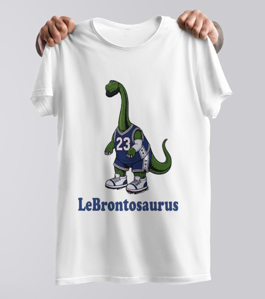 LeBrontosaurus Dinosaur Basketball Jersey Number 23 T-Shirt