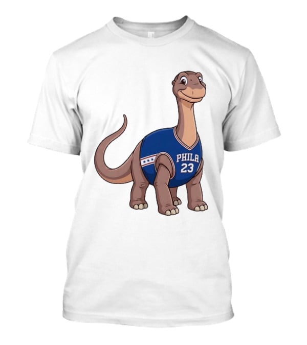 Philadelphia 76ers Littlefoot Dinosaur LeBron James 23 T-Shirt