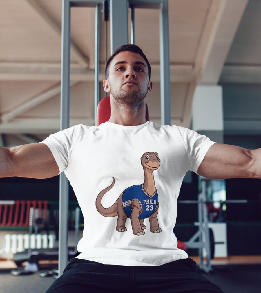 Philadelphia 76ers Littlefoot Dinosaur LeBron James 23 T-Shirt