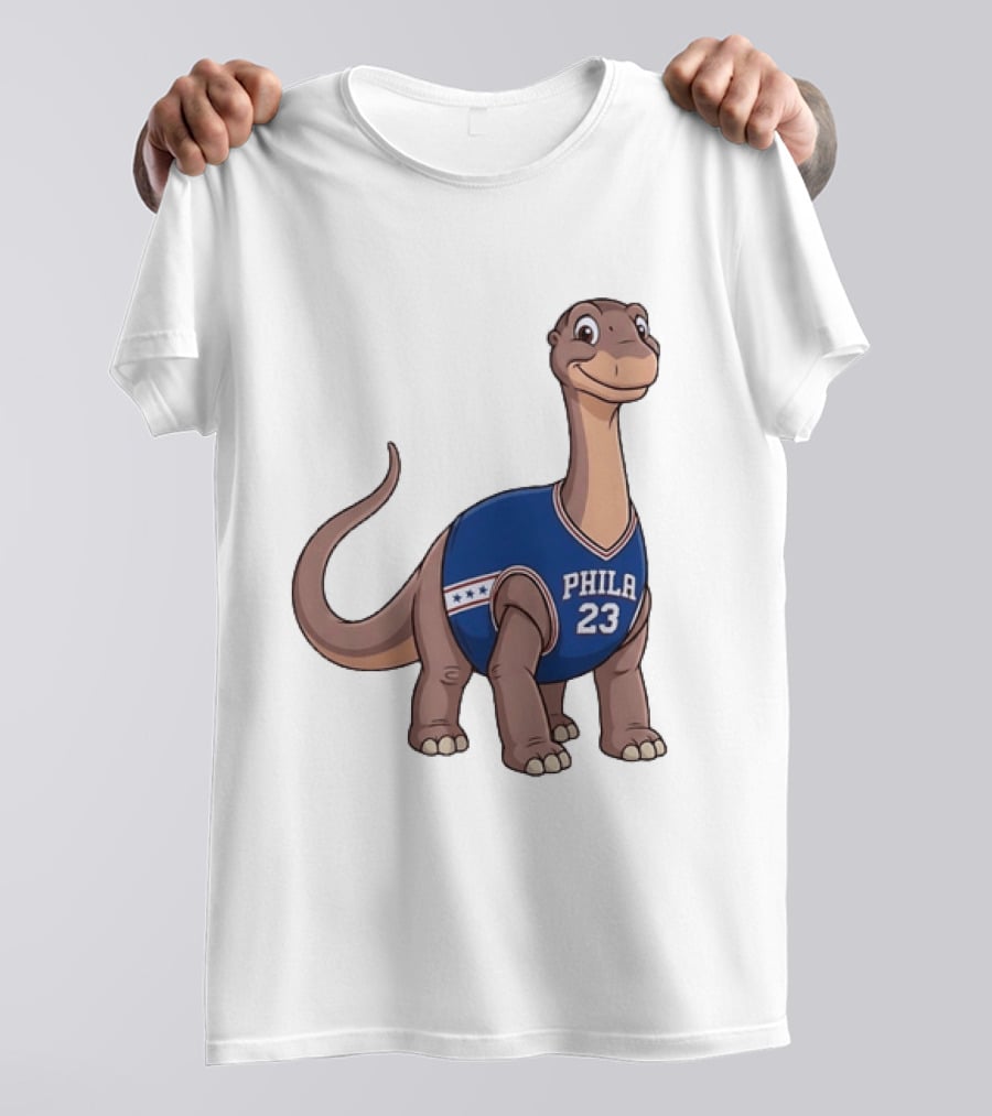 Philadelphia 76ers Littlefoot Dinosaur LeBron James 23 T-Shirt