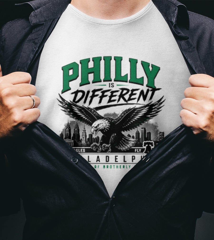Philly Is Different Philadelphia Eagles City Of Brotherly Love T-Shirt