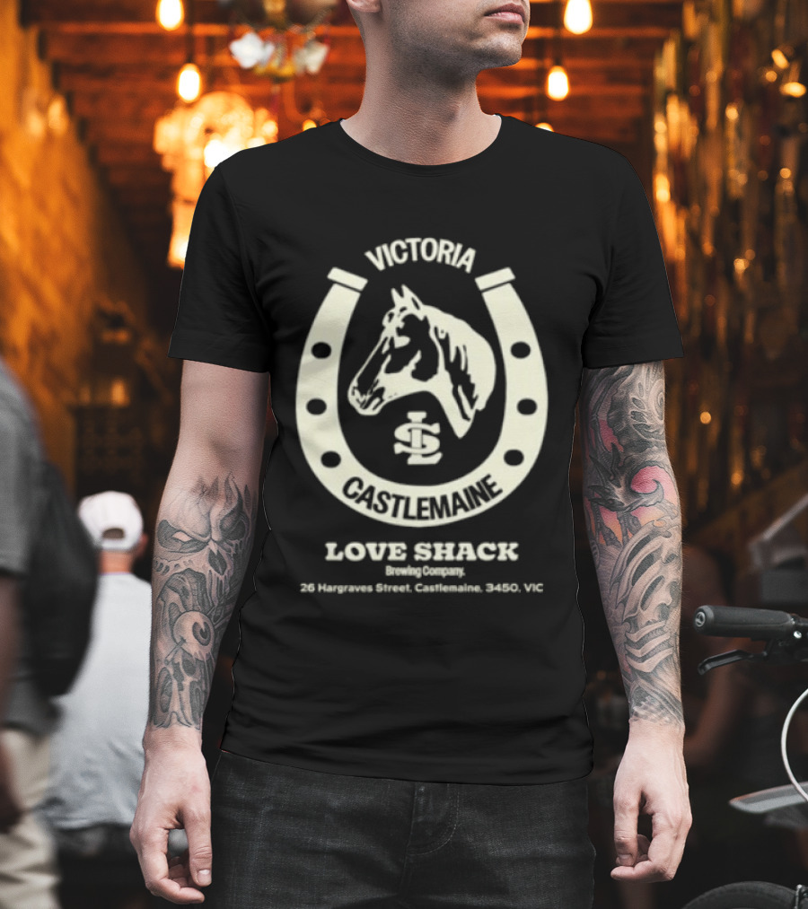 Victoria Castlemaine Horse Shoe Love Shack Brewing Co 28 Hargraves Street Castlemaine 3450 VIC T-Shirt