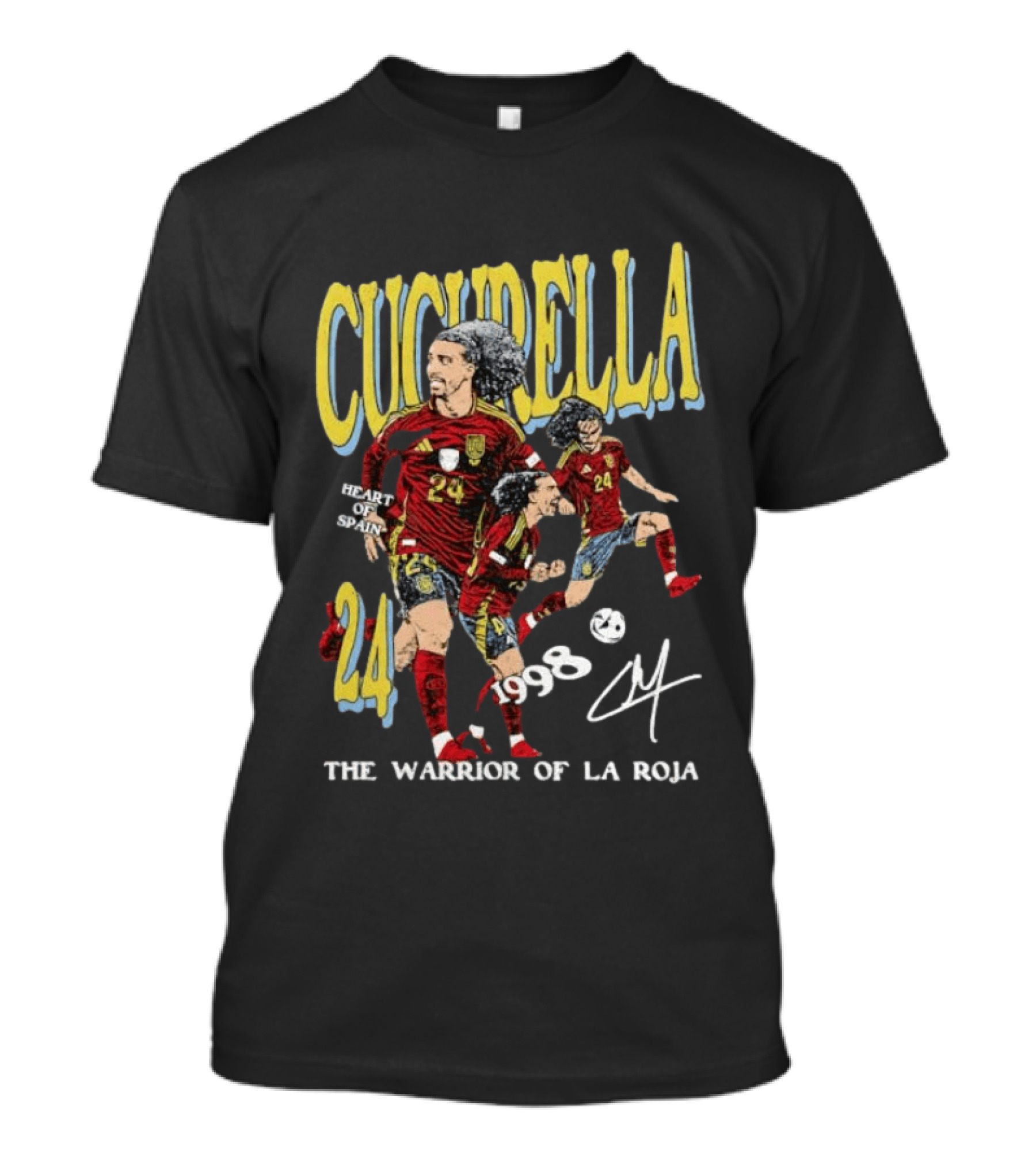 Cucurella Heart Of Spain 24 1998 The Warrior Of La Roja T-Shirt