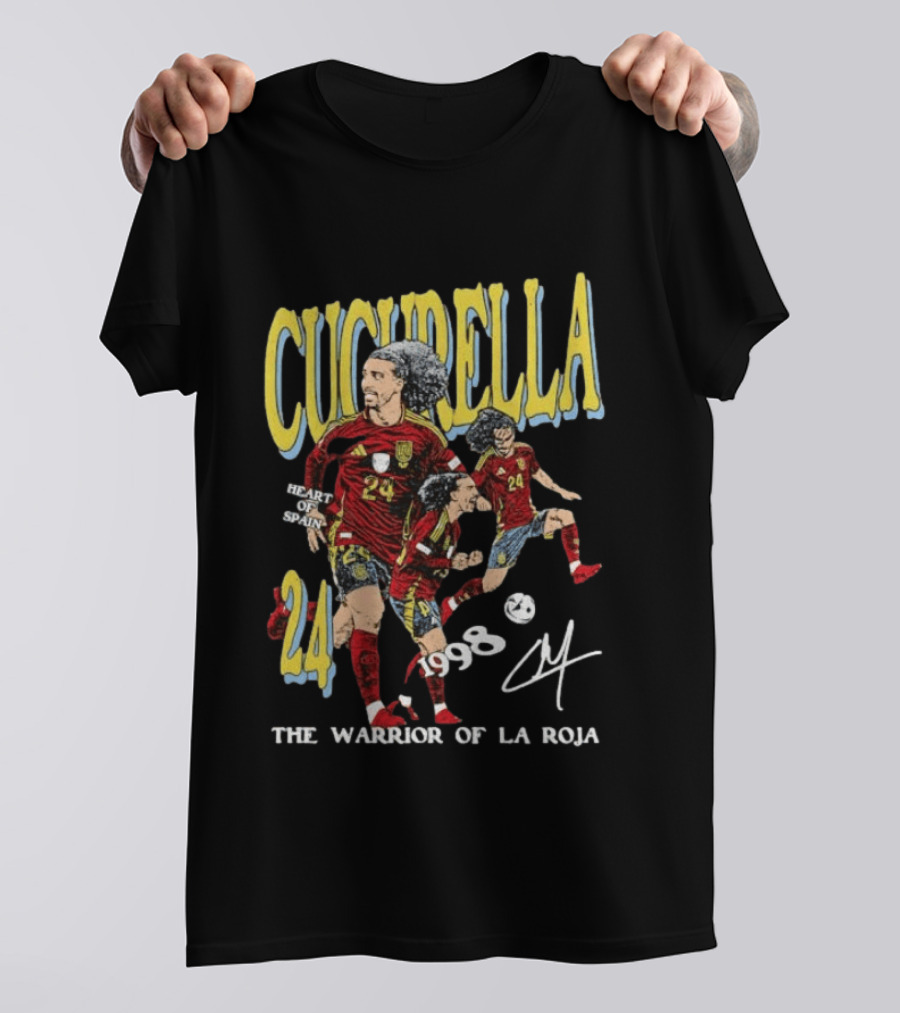Cucurella Heart Of Spain 24 1998 The Warrior Of La Roja T-Shirt