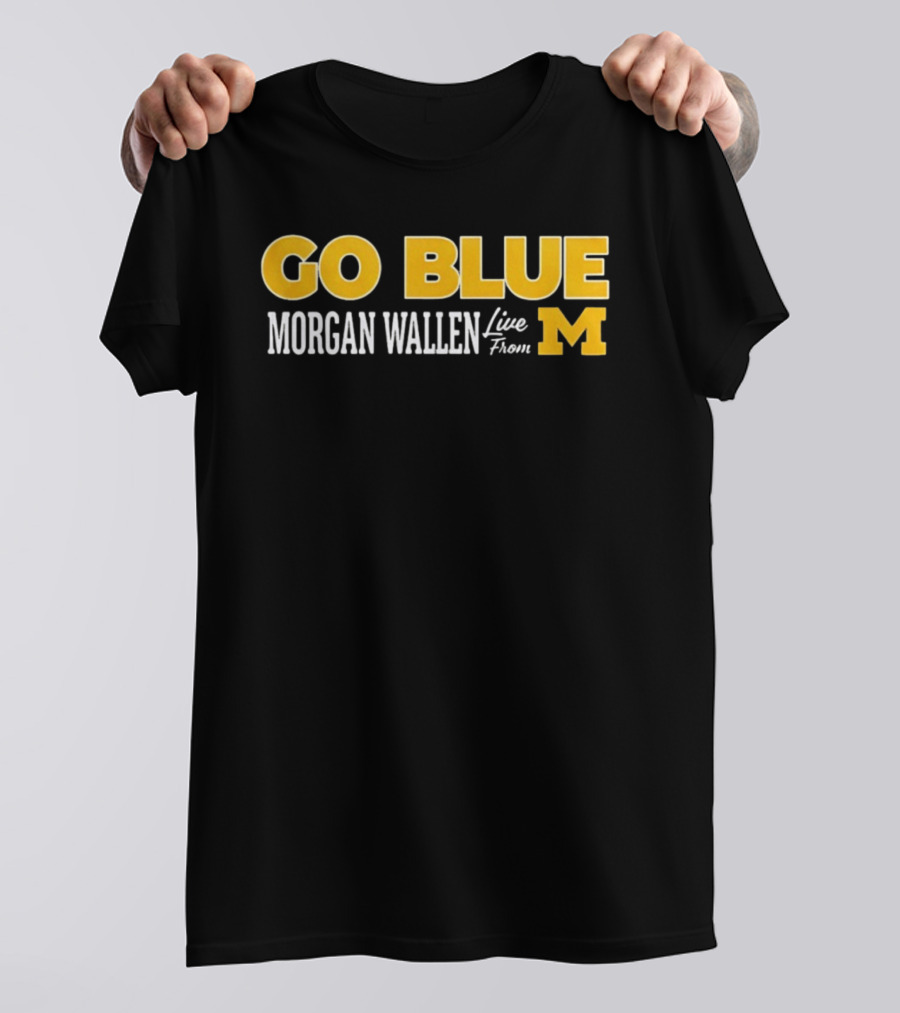 Morgan Wallen Live From Michigan Go Blue M T-Shirt