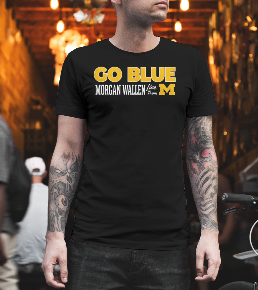 Morgan Wallen Live From Michigan Go Blue M T-Shirt