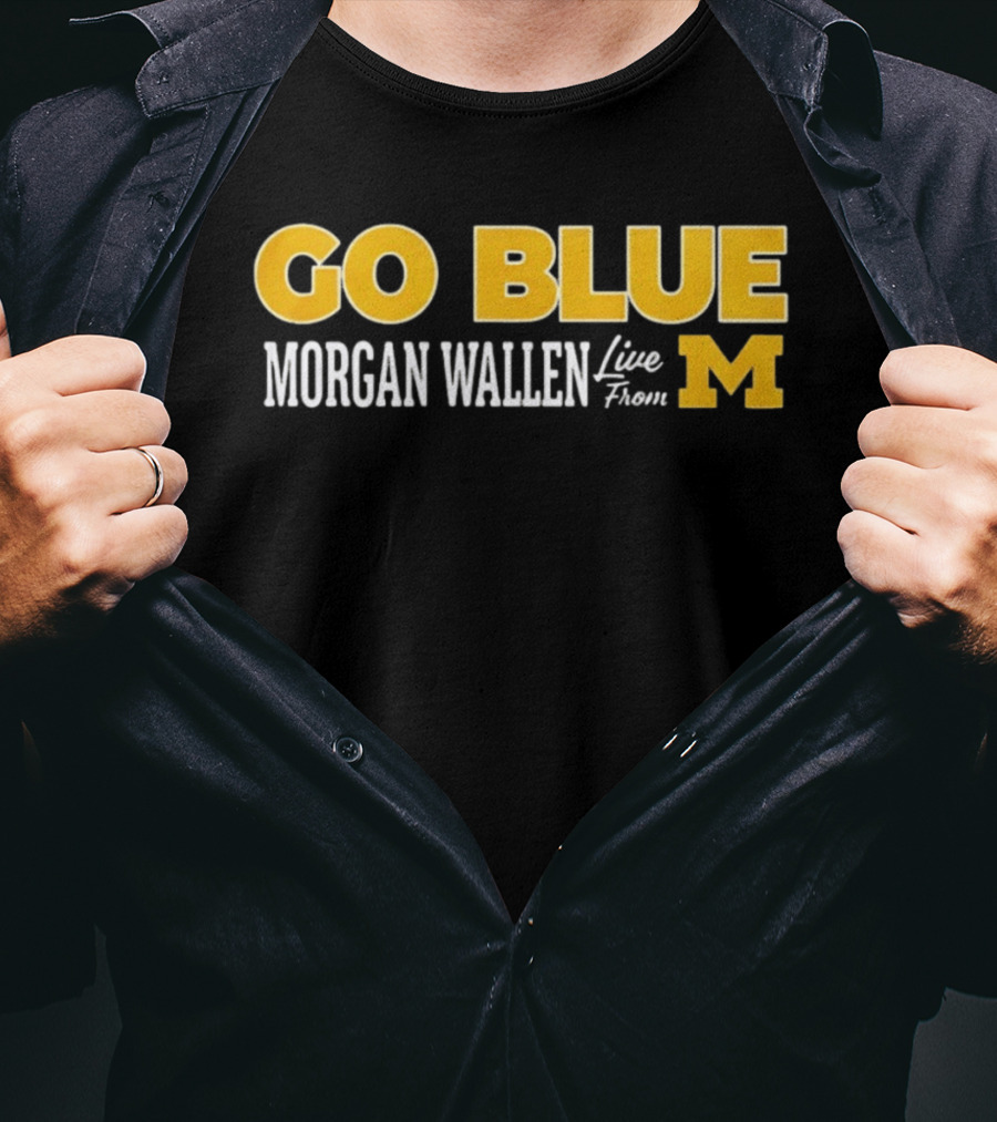 Morgan Wallen Live From Michigan Go Blue M T-Shirt