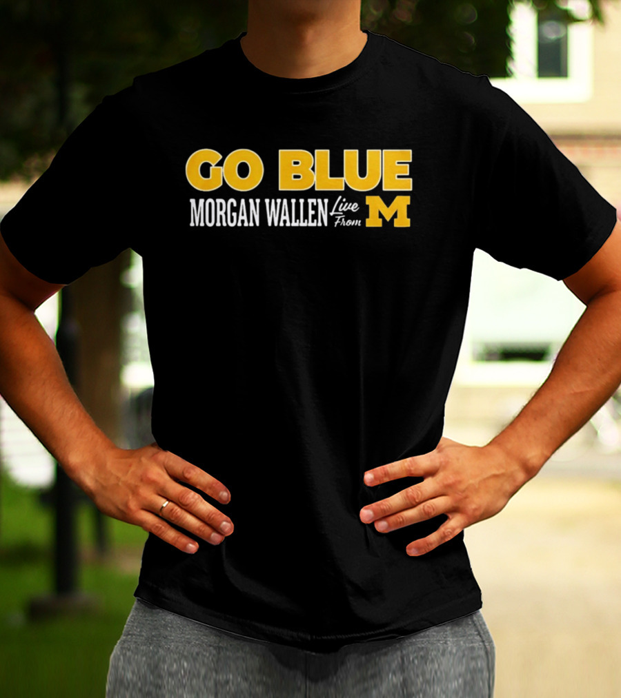 Morgan Wallen Live From Michigan Go Blue M T-Shirt
