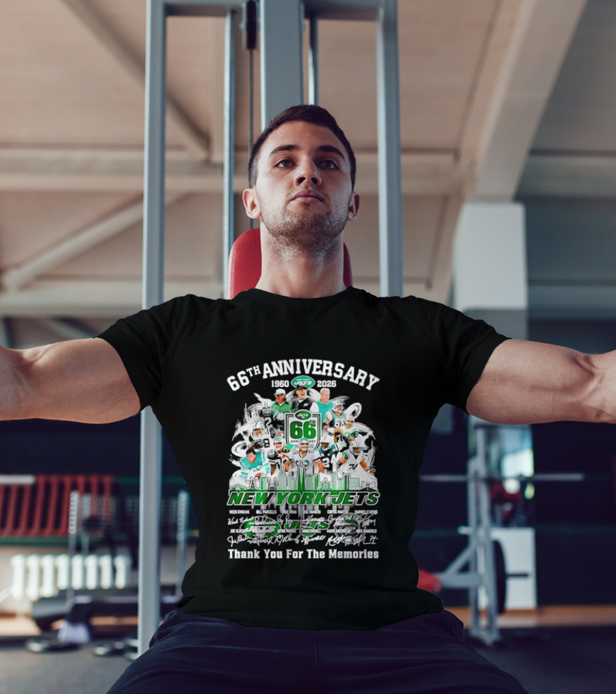 New York Jets 66th Anniversary 1960 2026 Thank You For The Memories T-Shirt