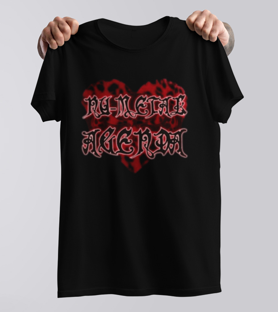 Nu Metal Agenda Heart Kittenma T-Shirt