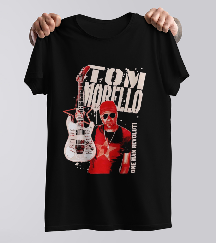 Tom Morello Arm The Homeless Guitar One Man Revolution Red Star T-Shirt