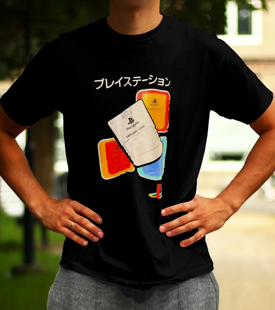 PlayStation Memory Card PS1 Sony Classic Retro Gaming Accessories T-Shirt