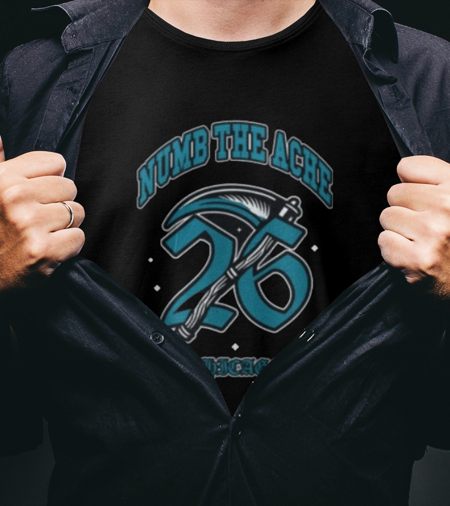 Vctms Store Numb The Ache 26 Chicago Basketball Jersey T-Shirt