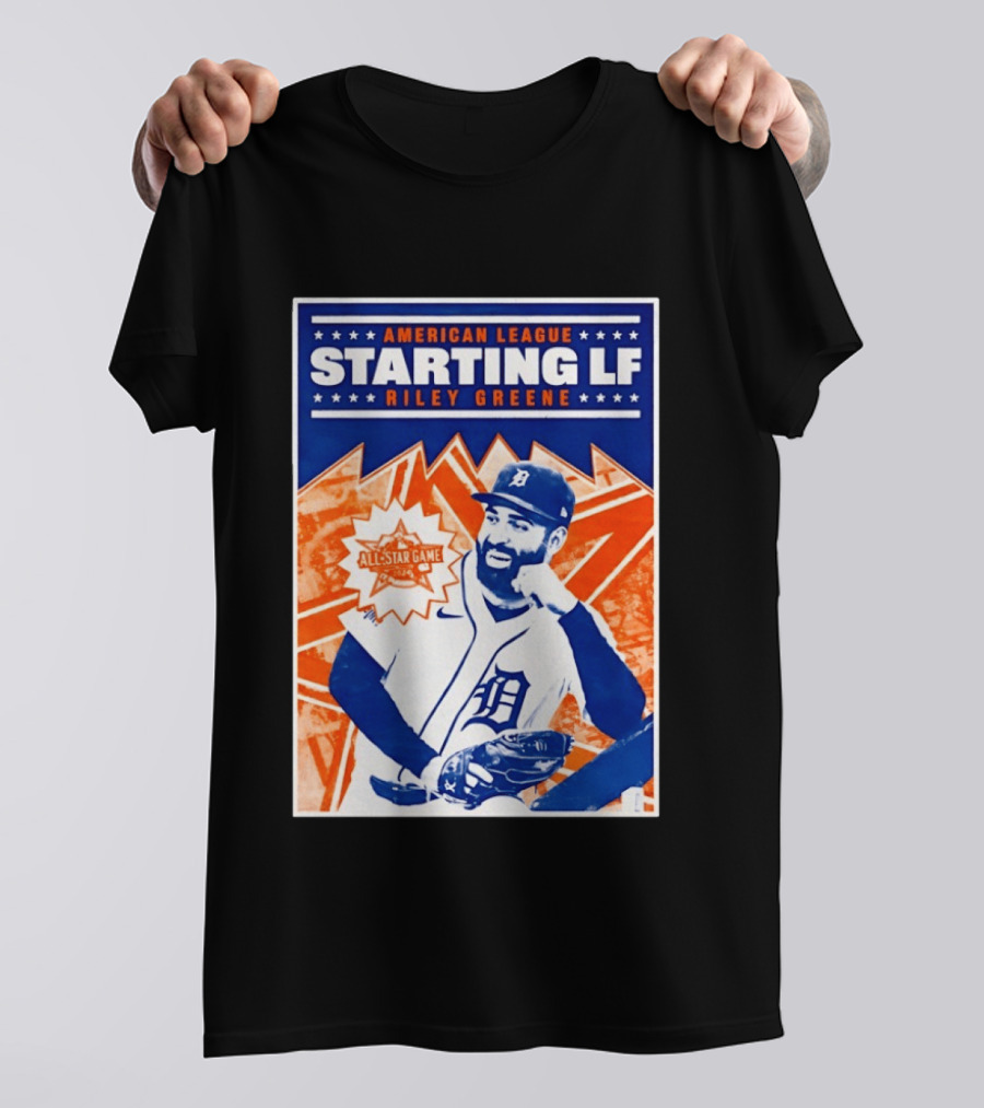 American League Starting LF Riley Greene 2024 All Star Game T-Shirt