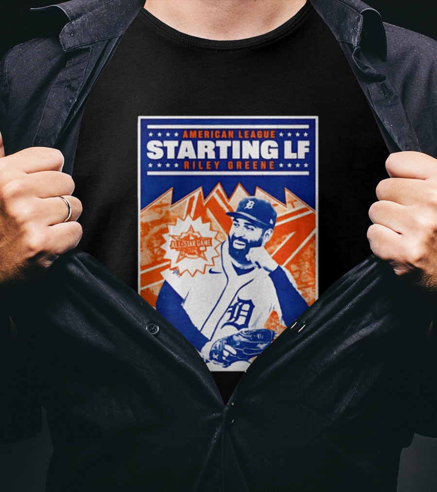 American League Starting LF Riley Greene 2024 All Star Game T-Shirt