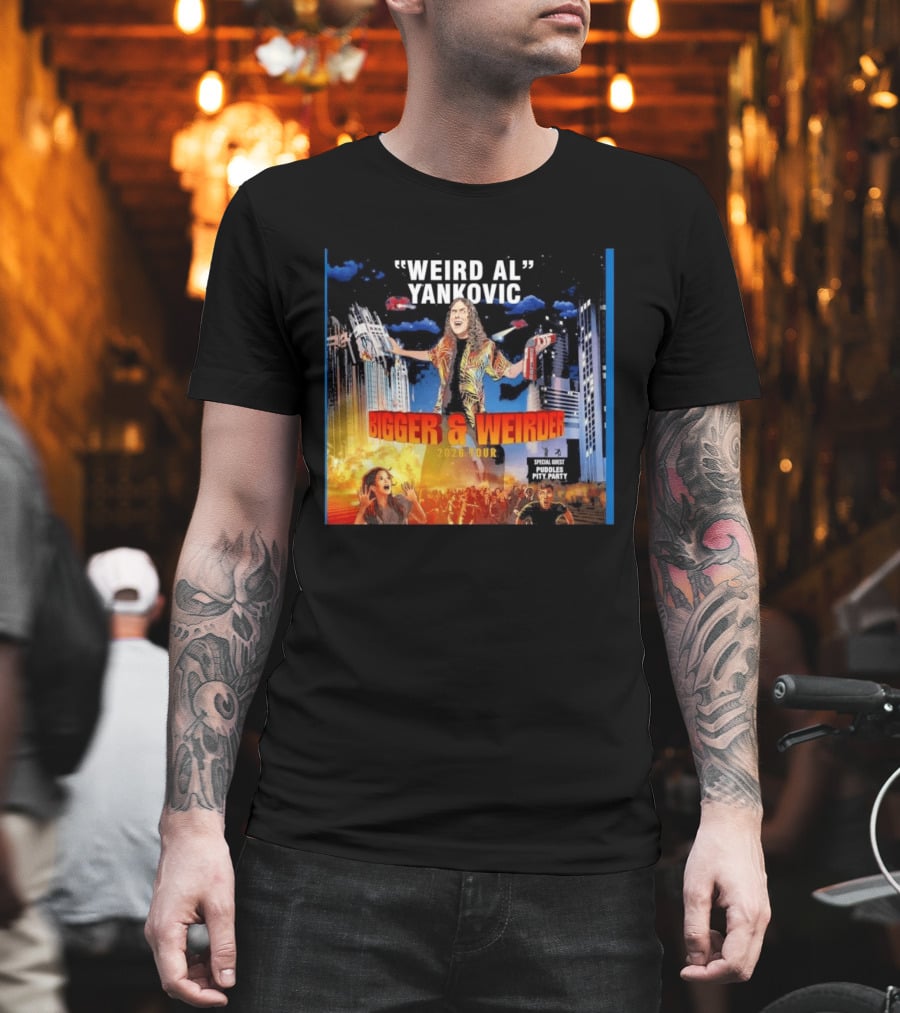 Weird Al Yankovic Bigger & Weirder 2026 Tour Special Guest Puddles Pity Party T-Shirt