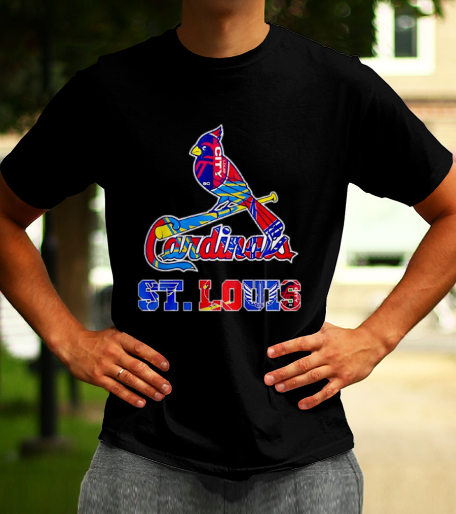 St Louis Cardinals City SC Soccer Baseball T-Shirt