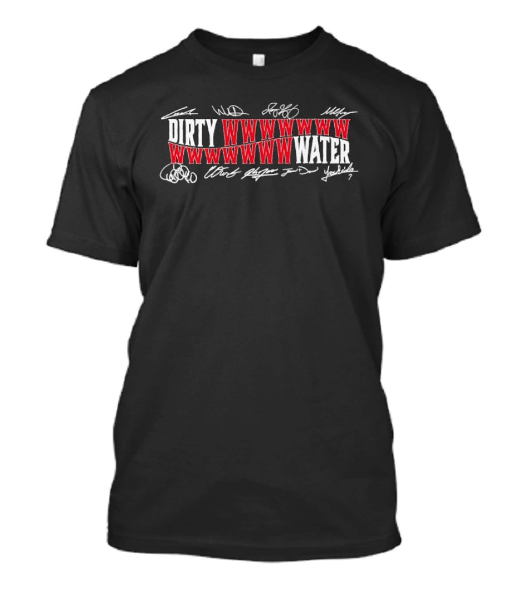 Boston Red Sox Dirty Water WWWWW Signature Roster MLB T-Shirt