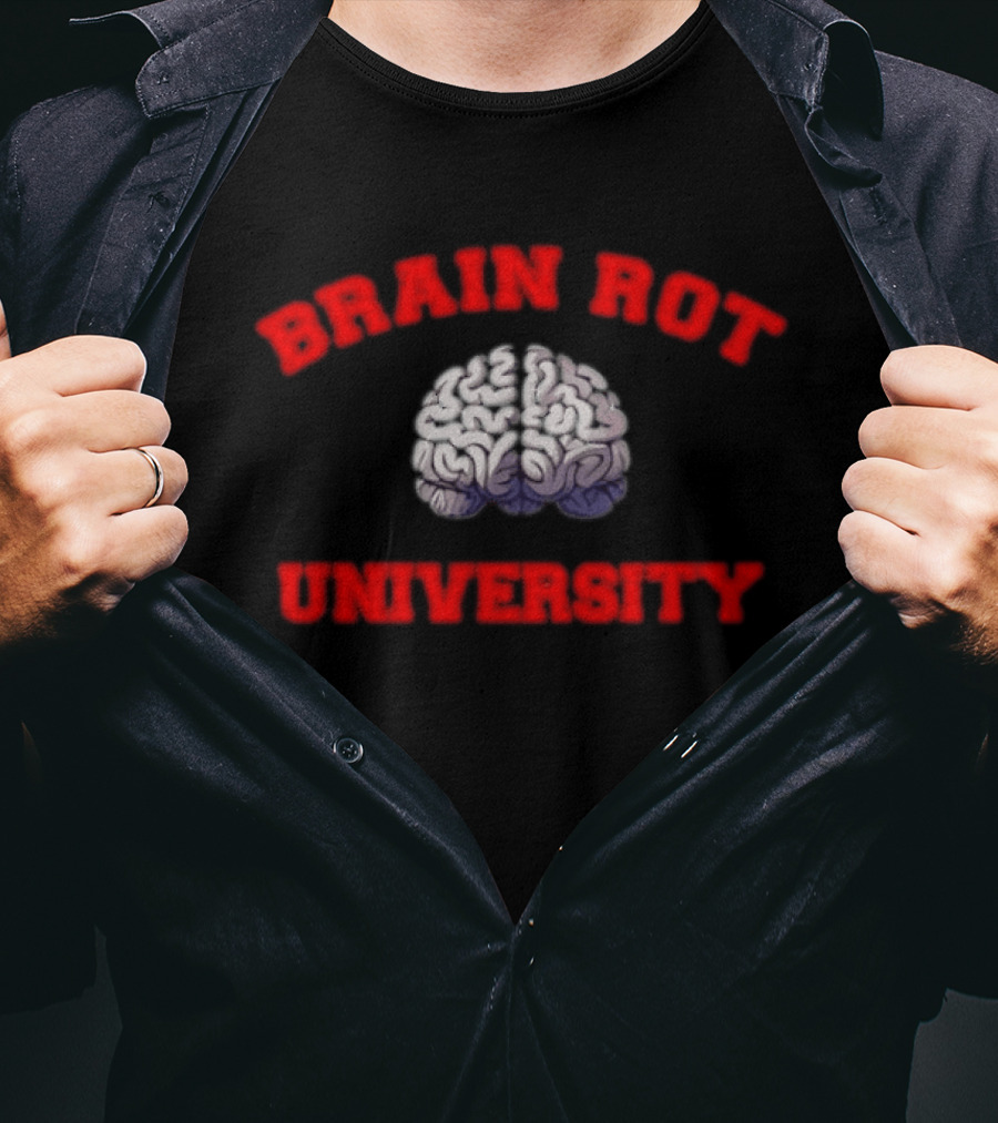 Brain Rot University Human Anatomy Brain T-Shirt