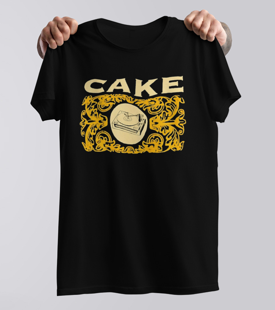 Cake Band Turntable Vintage Alternative Rock Music T-Shirt