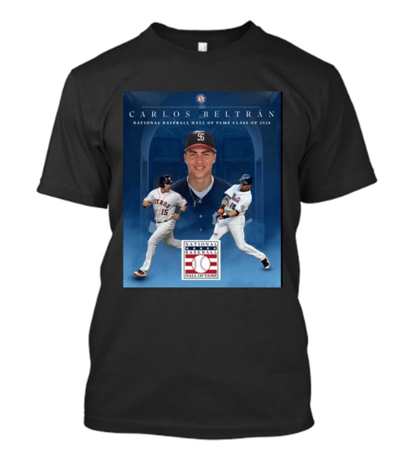 Carlos Beltrán National Baseball Hall Of Fame Class Of 2026 Induction MLB Star Recognition T-Shirt