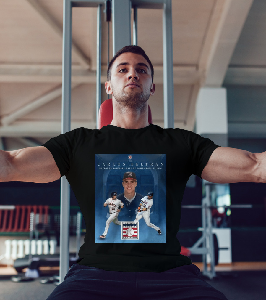 Carlos Beltrán National Baseball Hall Of Fame Class Of 2026 Induction MLB Star Recognition T-Shirt