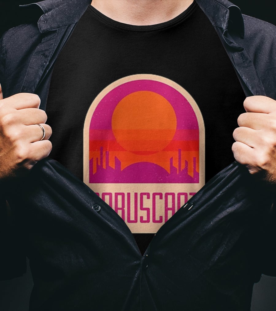 Coruscant Cityscape Star Wars Sci Fi Sunset Scene T-Shirt