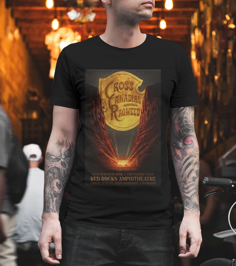 Cross Canadian Ragweed Red Rocks Amphitheatre Morrison Colorado July 24 2026 T-Shirt