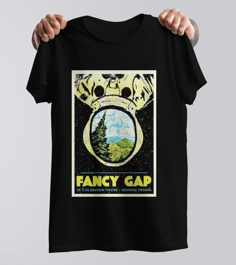 Fancy Gap 09.17.26 Grandin Theater Roanoke Virginia Astronaut Scenic Vista T-Shirt