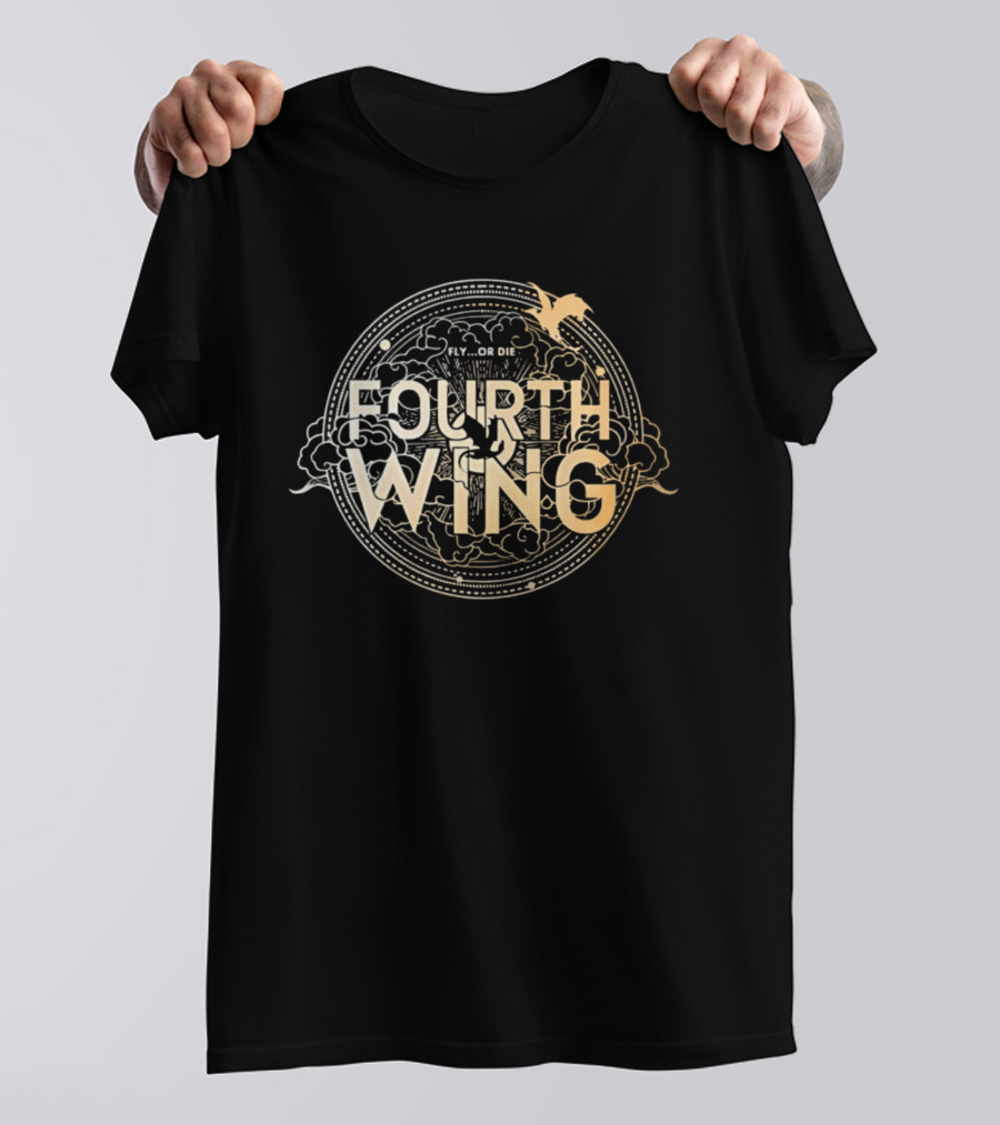 Fourth Wing Fly Or Die Rebecca Yarros Dragon Rider Book Inspired Fantasy T-Shirt