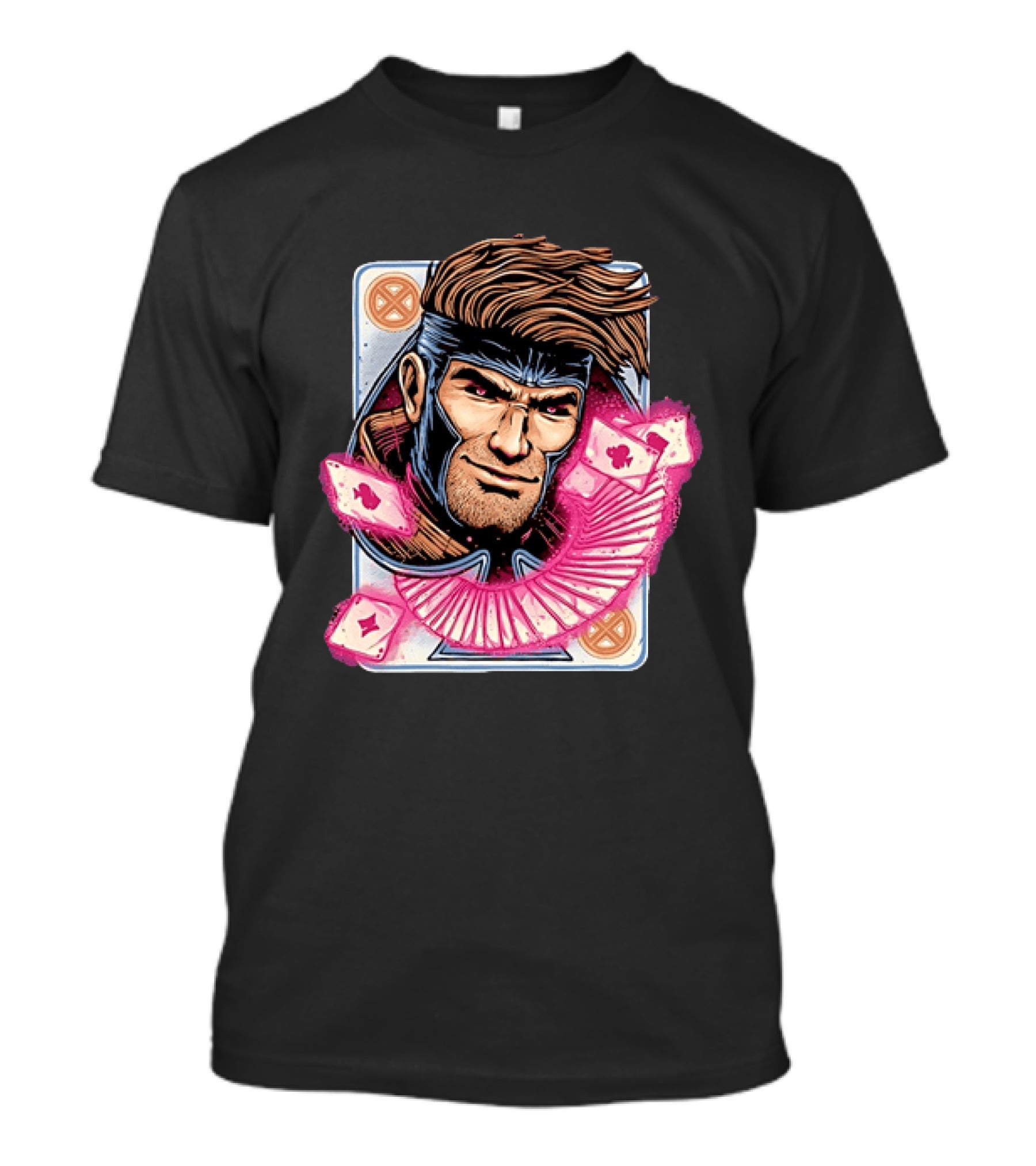 Marvel Gambit X Men Playing Card Super Hero T-Shirt