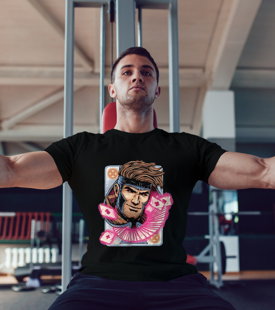 Marvel Gambit X Men Playing Card Super Hero T-Shirt