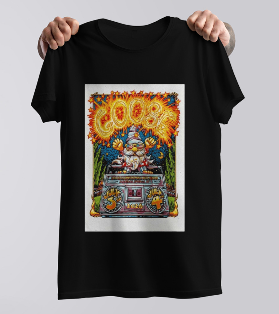 Goose July 3rd 4th 2026 Saratoga Springs NY T-Shirt